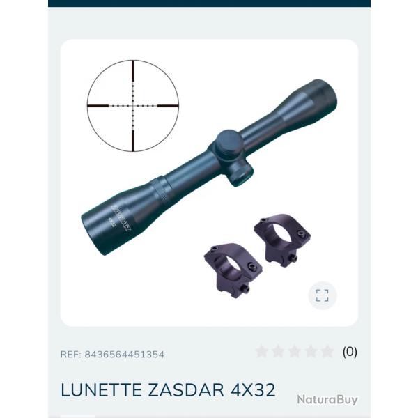 Lunette Zasdar en 4x32 avec anneaux de 11mm