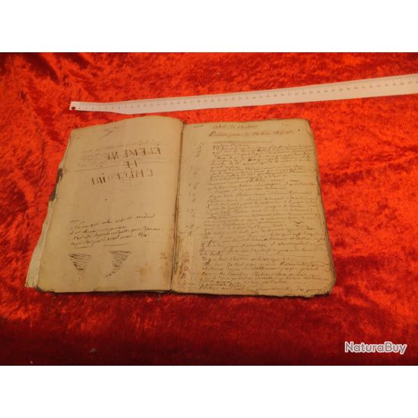 Rare manuscrit, �crit a la main.   Authentique pas de photocopie.