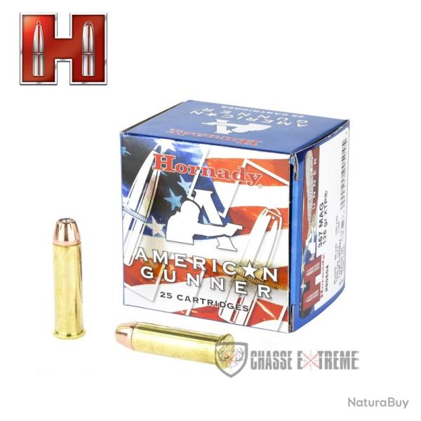 25 Munitions HORNADY American Gunner Cal 357 Mag 125Gr Xtp