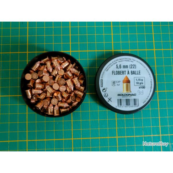 munitions bosquettes 22 LR