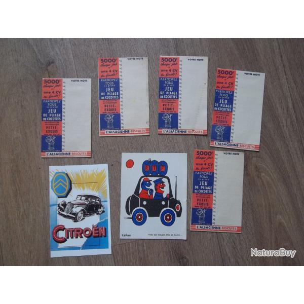lot pub vintage carnet document ORTF Citro�n collection
