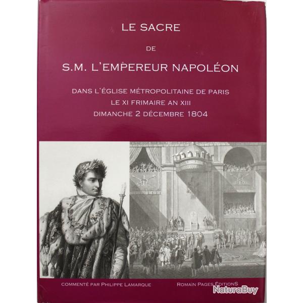 Livre Le Sacre de S.M. L'Empereur Napolon