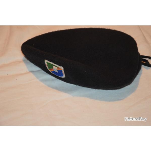 BERET NOIR AMERICAIN DES FORCES SPECIALES -VIETNAM-AMERICAN BLACK BERET-BANCROFT