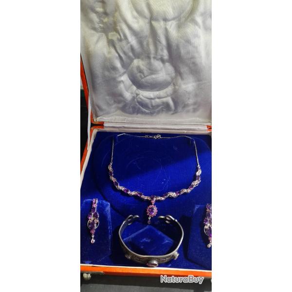 PARURE BIJOUX EN ARGENT 925