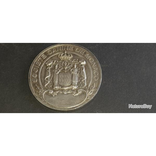 MEDAILLE BRONZE  ARGENTE SOCIETE CANINE DE MONACO