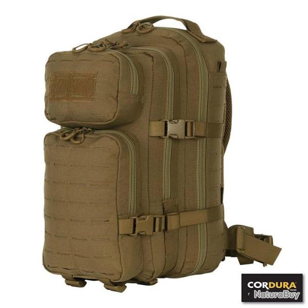 Sac  dos 101 Inc Assault 1-Day CORDURA 28 litres dcoupe laser coyote