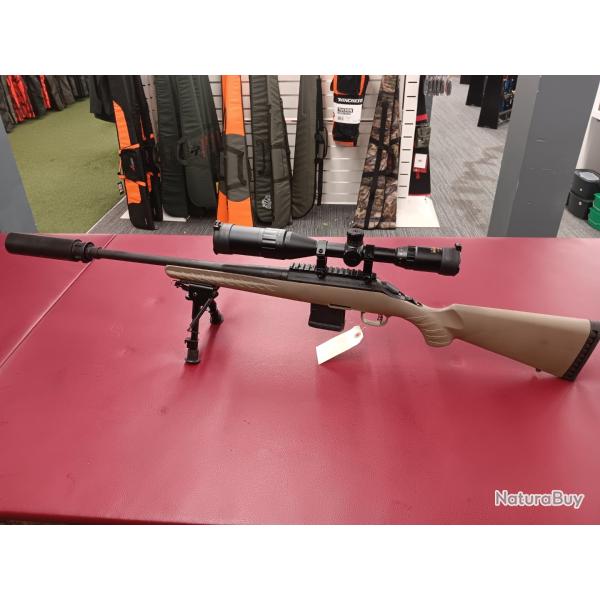 Carabine ruger amricain rifle ranch cal 300 blk + modrateur Ase Utra Sl7