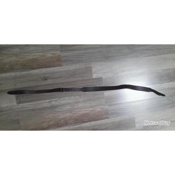 Bretelle/sangle fusil plein cuir fonce - neuve