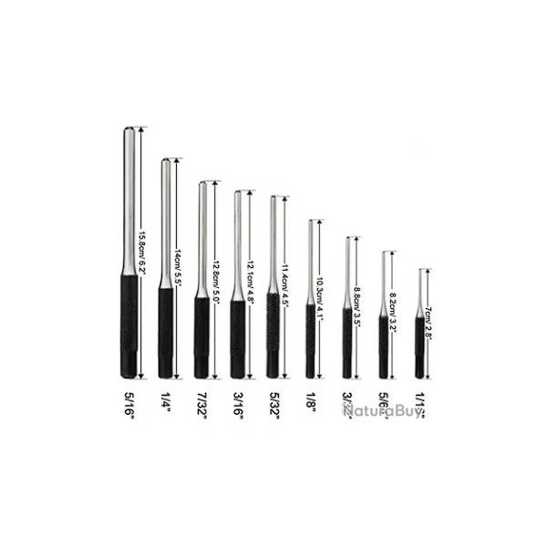 Set de 9 chasse-goupilles LIVRAISON GRATUITE