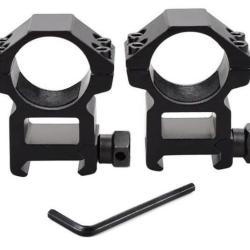 FIXATIONS SUPPORTS 20 MM / 21 MM NEUFS POUR LUNETTE DE CHASSE OU TIR SPORTIF (GRAND)