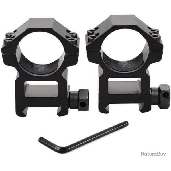 FIXATIONS SUPPORTS 20 MM / 21 MM NEUFS POUR LUNETTE DE CHASSE OU TIR SPORTIF (GRAND)