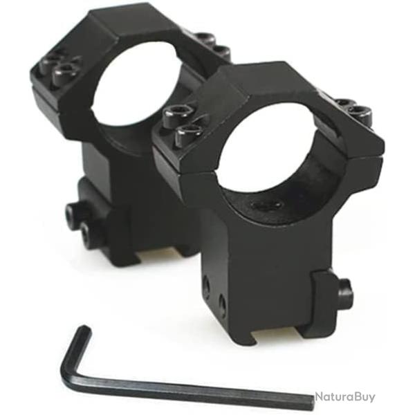 SUPPORTS FIXATIONS 11 MM NEUFS POUR LUNETTE POUR TIR SPORTIF OU CHASSE (GRAND)