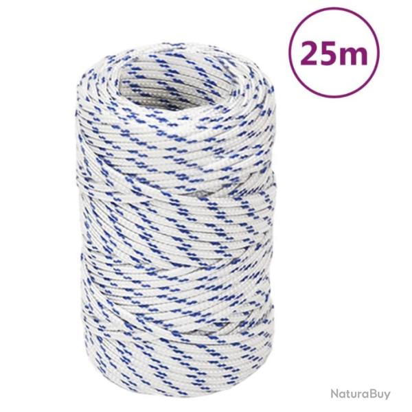 Corde bateau blanc 2 mm x 25 m polypropylne rsistant pratique polyvalent extrieur