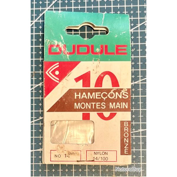Lot de 8 hameons Dudule No14 monts sur Nylon 14/100