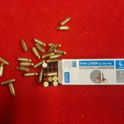 STV / CAL. 9X19 FMJ 124 GRAINS / x 100. merci de lire l'annonce compl&egrave;te