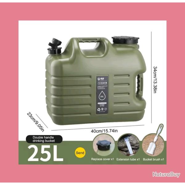Bidon de stockage d'eau 25 L (envoi gratuit)