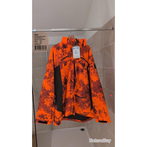 Veste de poste  chaude fluo pinewood hunter pro xtreme 2.0 camou jacket m's