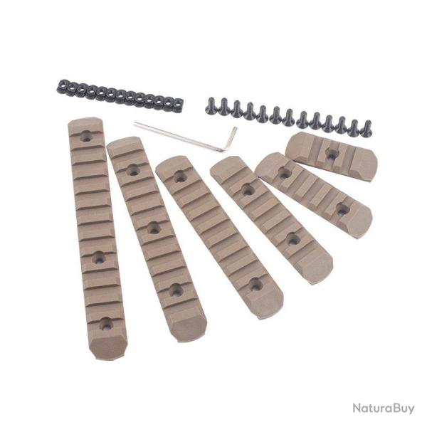 Rail (set 6pcs) M-Lok / Keymod (MP) D�sert