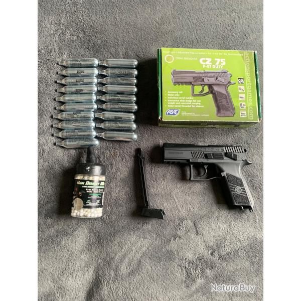 Pistolet Asg CO2  cz 75 p-07 duty
