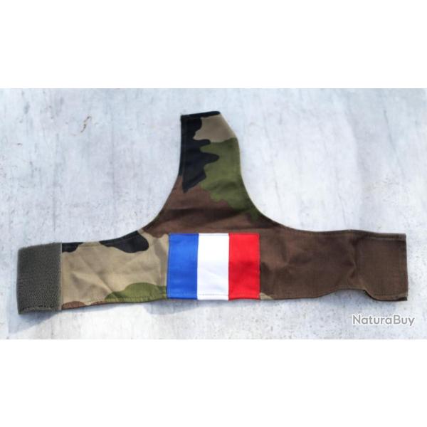 ARME FRANAISE brassard drapeau franais pour OPEX BBR sur fond CAMO T4 ref LBV25VET025