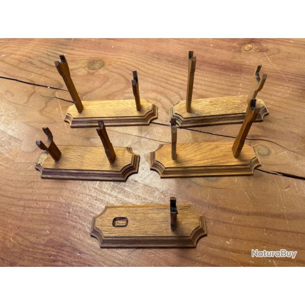 support bois par bniste pour revolver et pistolet 2  eme  lot