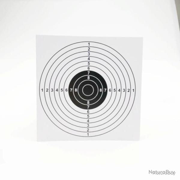 100 cibles pour le tir - 14x14cm - LIVRAISON GRATUITE