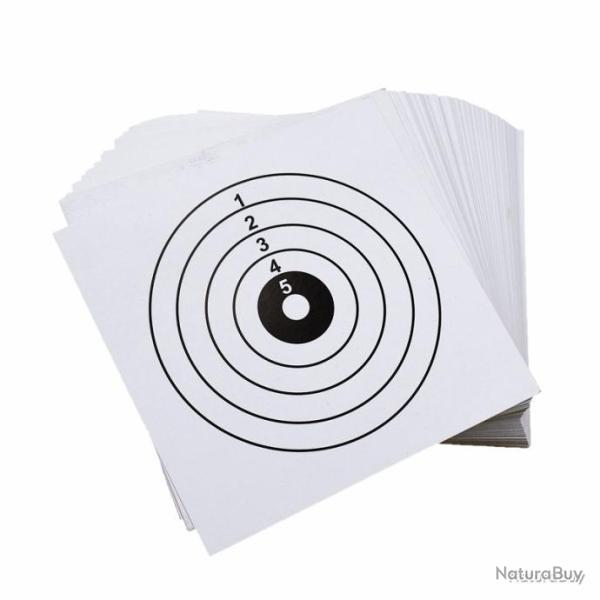 100 cibles - taille 14x14cm - LIVRAISON GRATUITE