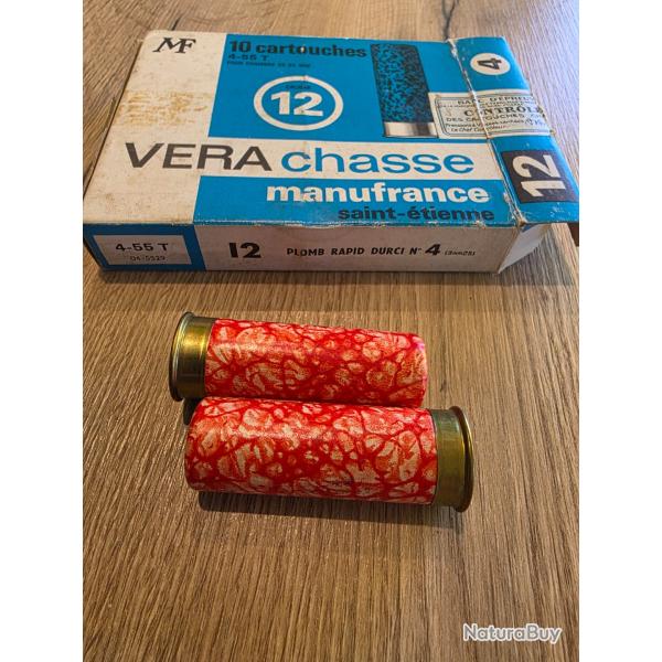 Cartouches manufrance cal 12