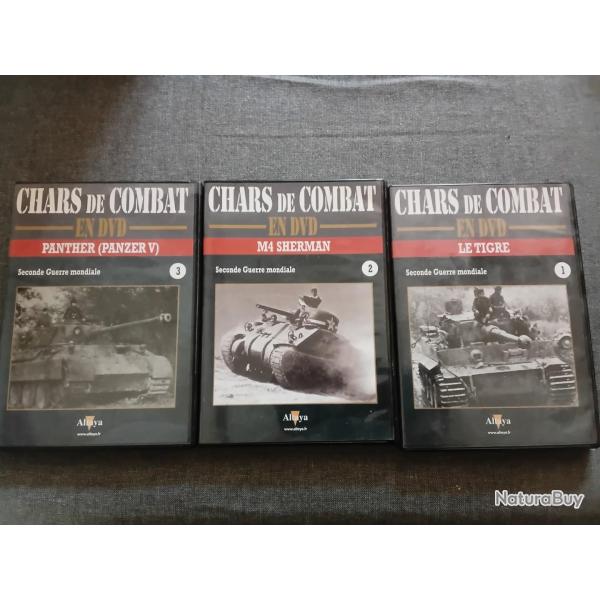 3 dvd sur les chars ww2,plus fascicule de blind�s