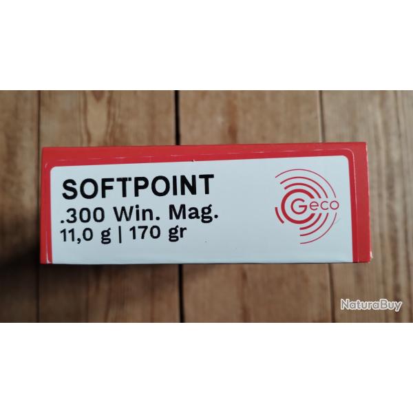 .300 win mag GECO 170gr SP bte 20 pcs