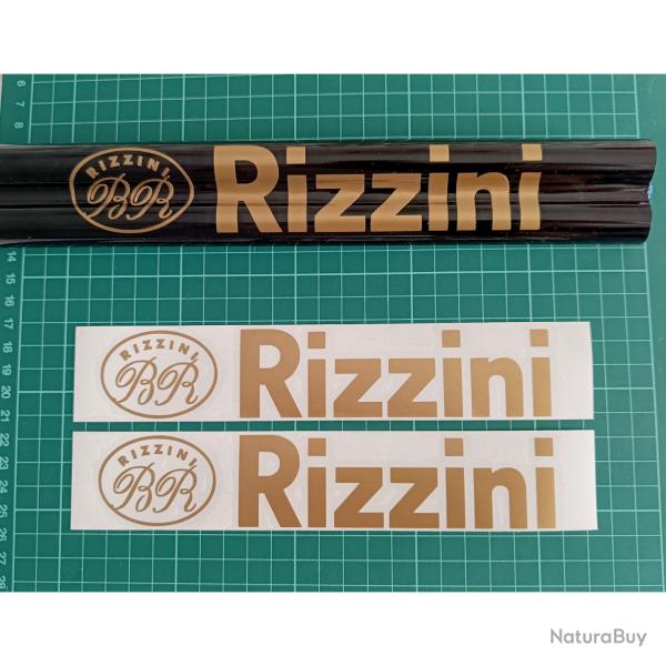 2x Vinyle Autocollant RIZZINI pour canon. 8 couleurs et 2 tailles au choix