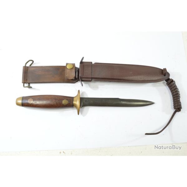 Dague / poignard personnalis avec lame et fourreau de poignard US M3. Chasse