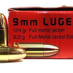 Geco 9 mm Luger FMJ 124 grs (x50)