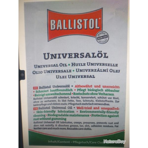 Boite de 10 lingettes universelle ballistol