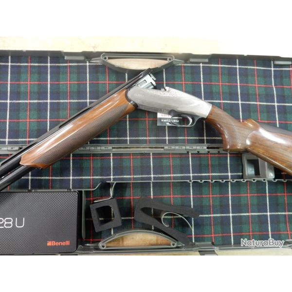 FUSIL BENELLI 828U SILVER CAL 12/76 CANON 71 CM OCCASION PARFAIT ETAT