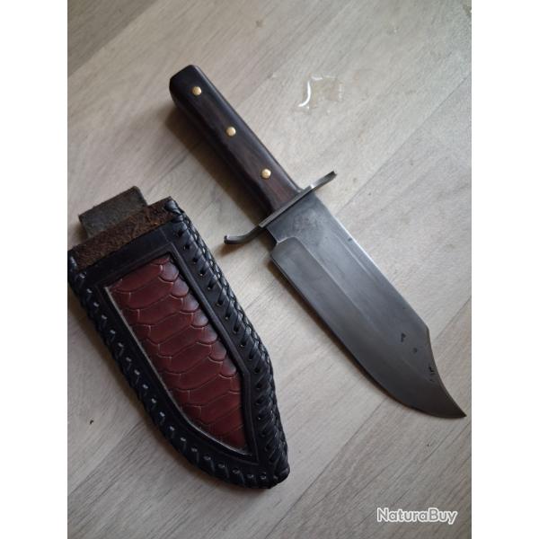 Couteau artisanal Bowie old west
