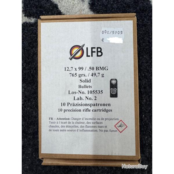 LFB 50 BMG Lab.2 765 grs SOLID (12,7 x 99 OTAN) (x10)