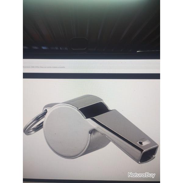 Sifflet elles en cuivre nickel� a roulettes