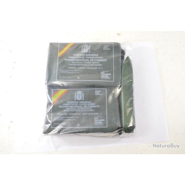 Ration de combat Arm�e Espagnole, Espagne. Dejeuner+ (2 repas). Surplus survie chasse airsoft trails