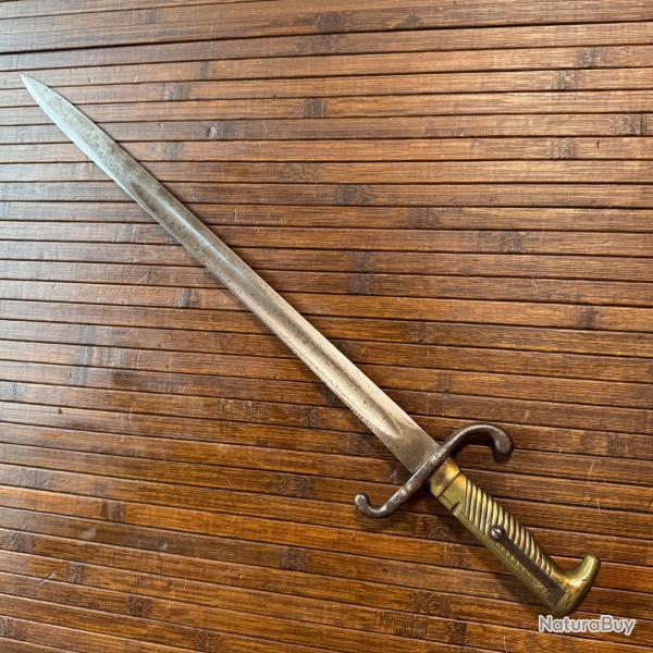 INT�RESSANTE BA�ONETTE ALLEMANDE MOD�LE 1871 COULAU & CIE KLIGENTHAL DE 1878 - WW1