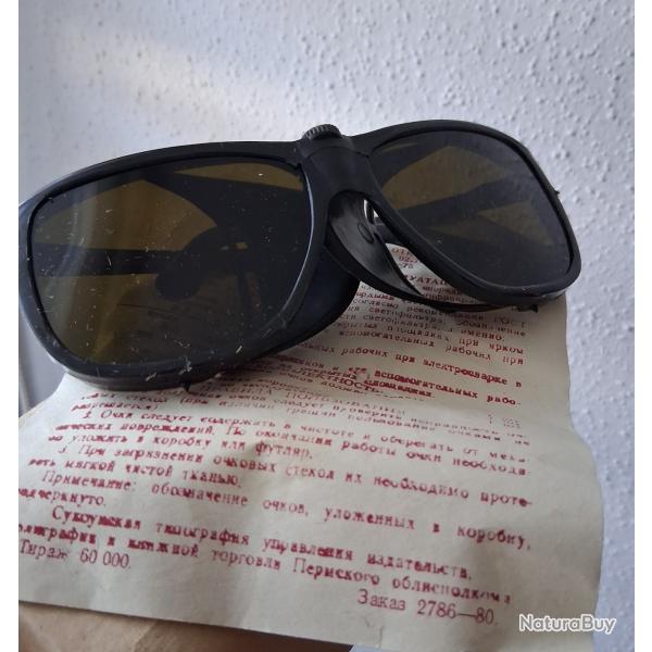 LUNETTES DE PROTECTION PROFESSIONNELLES URSS CCCP 1980