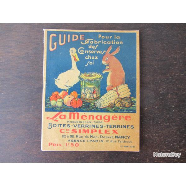 Guide m�nag�re Cie Simplex 1920