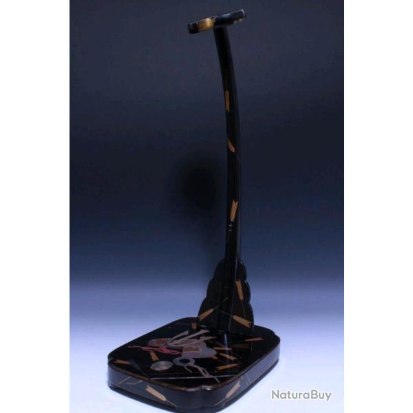 Support katana Samourai edo RARE Symbole de Victoir Makie