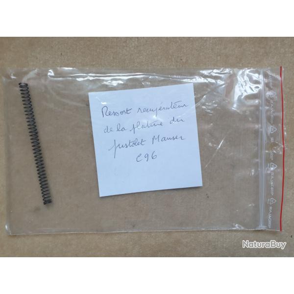 Ressort r�cup�rateur platine pistolet Mauser C96