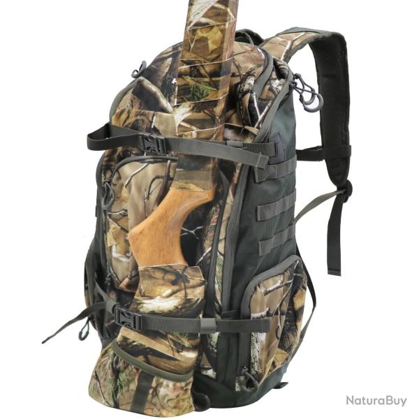 Sac � Dos Camouflage Etanche Grande Capacit� Chasse Durable Multi-Poches avec Porte-Fusil/Pistole C