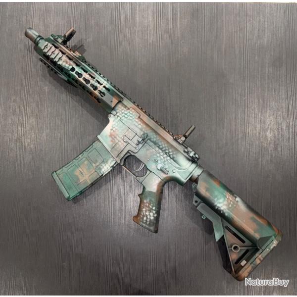 Pack Fusil airsoft Specna Arms custom camo + accessoires