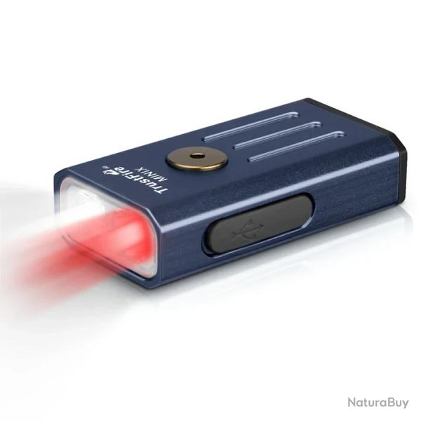 Lampe trustfire 4 mode lumire blanche + lumire rouge - mini x - bleu marine - LIVRAISON GRATUITE