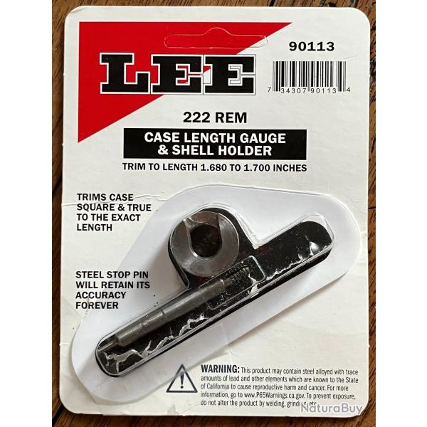 case lenght gauge & shell holder 222 REM + douilles tires