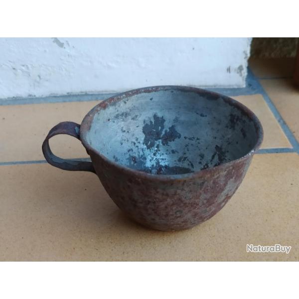 QUART EN METAL  DE SOLDAT FRANCAIS POILU  1914-1918 INDO ALGERIE OPEX quart n1