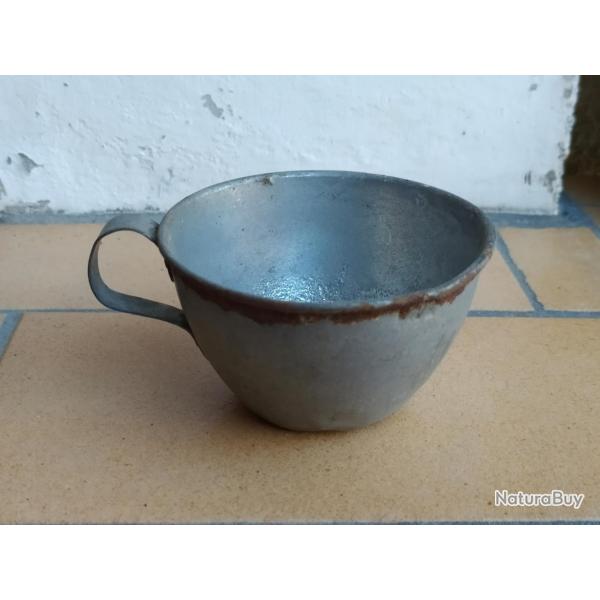 QUART EN METAL  DE SOLDAT FRANCAIS POILU  1914-1918 INDO ALGERIE OPEX quart n2